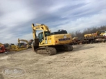 Used Komatsu in yard
